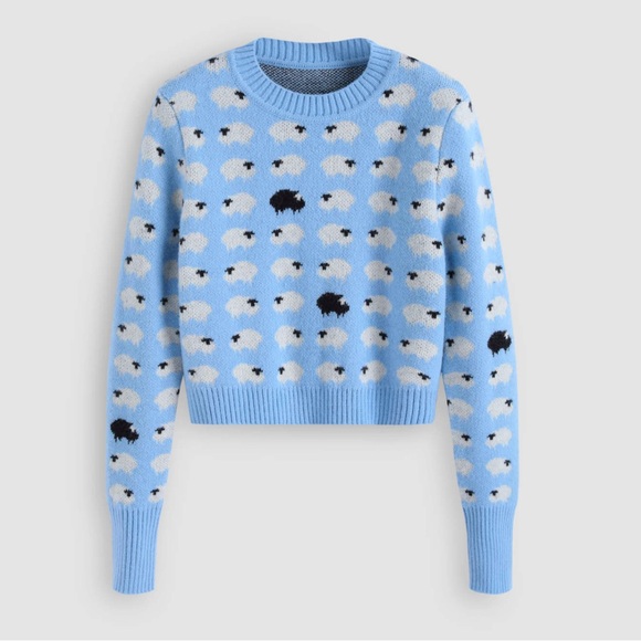 Cider count sheep striped sweater - Picture 1 of 4